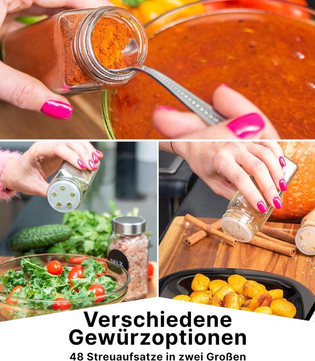 Actual product image Deco haus Spice jar set with screw cap