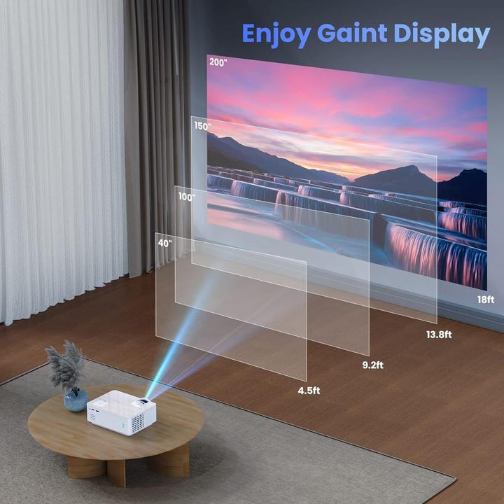 Actual product image Hopvision Full HD 1080P Mini Beamer (HD, 9500 lm)