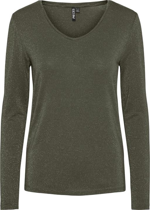 Produktbild Pieces Pcbillo Ls V-Neck Lurex Stripes Noos (XL)