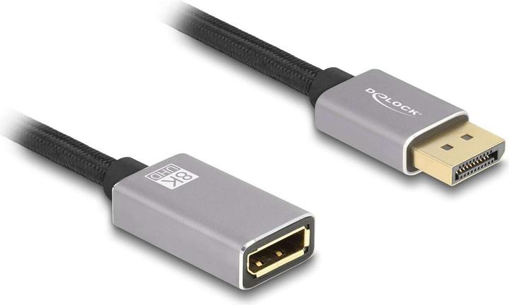 Image du produit Delock Câble d'extension DisplayPort 8K 60 Hz 1 m gris Meta (1 m)
