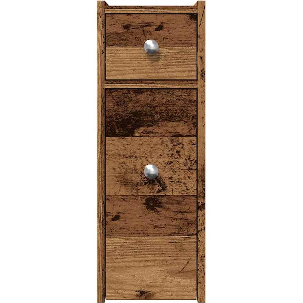 Thumbnail - VidaXL, Badezimmerschrank, Badschrank Schmal mit Rollen -Optik