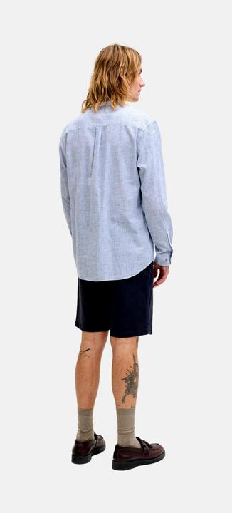 Actual product image Jack & Jones Jjesummer Linen Blend Band Shirt L/S Sn (XXL)