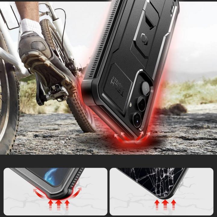 Actual product image Tech Kevlar Pro case for Samsung Galaxy S23 FE - black (Samsung Galaxy S23 FE)