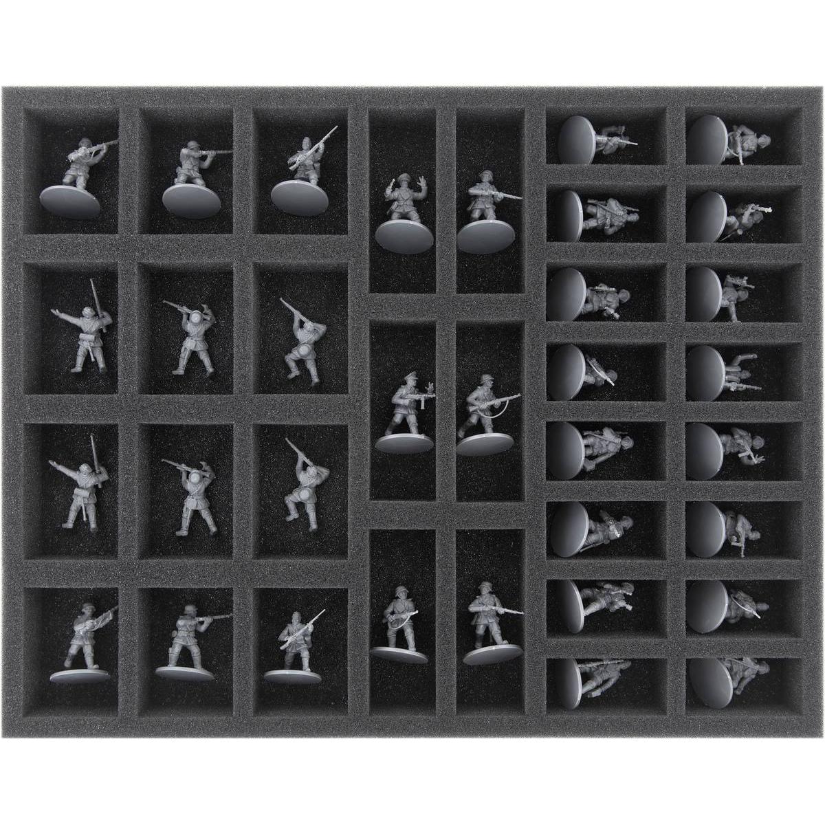 Feldherr FS035BA04 - Inserti in schiuma per Bolt Action - 34 miniature (Materiale sintetico)