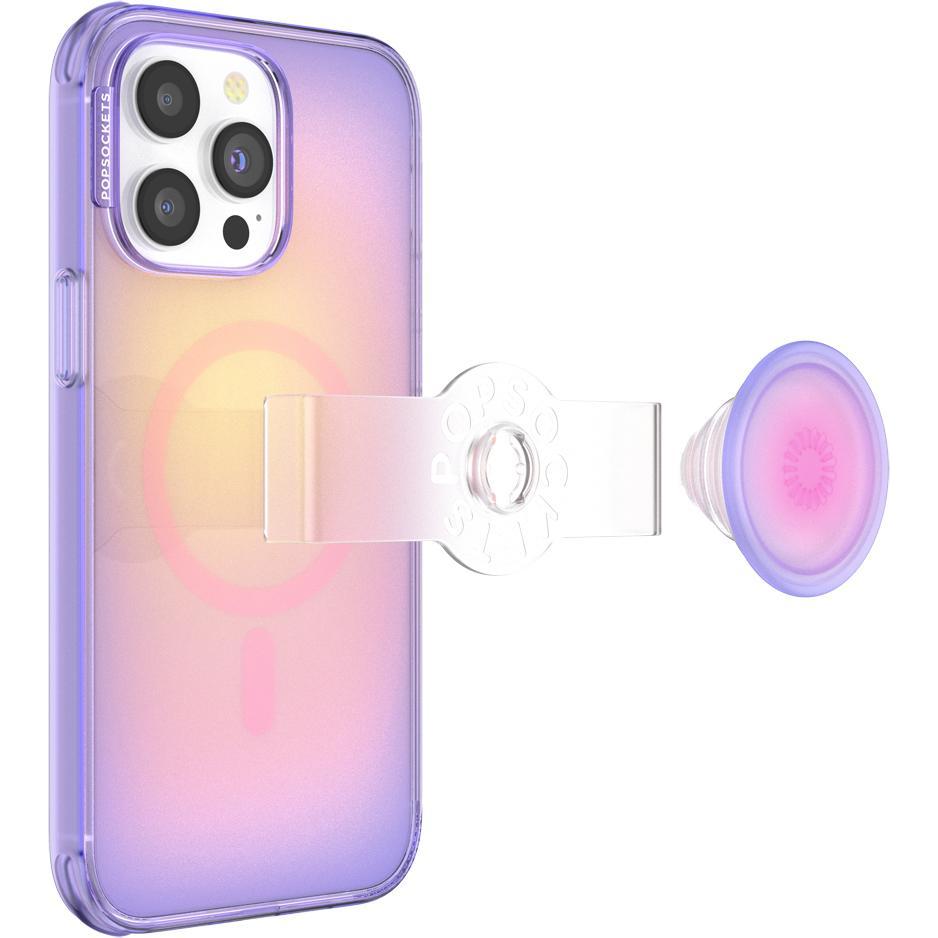 Thumbnail - PopSockets Backcover mit Opalescent Aura (Apple iPhone 14 Pro Max), Smartphone Hülle, Mehrfarbig
