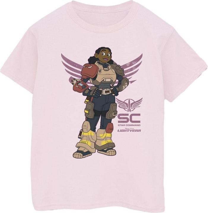 Actual product image Disney Womens/Ladies Lightyear Izzy Star Command Cotton Boyfriend T-Shirt (S)