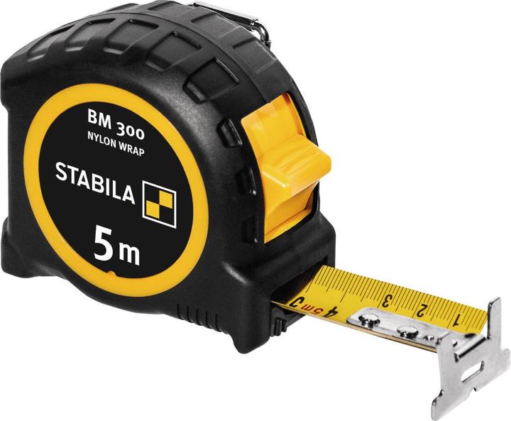Stabila Taschenbandmass BM 300, metrische Skala (5 m)