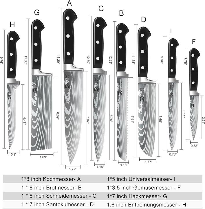 Produktbild Dfito Messerset mit Rolltasche