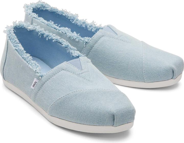 Image du produit Toms espadrilles en jeans dévalé à franges alpargata (35.5)
