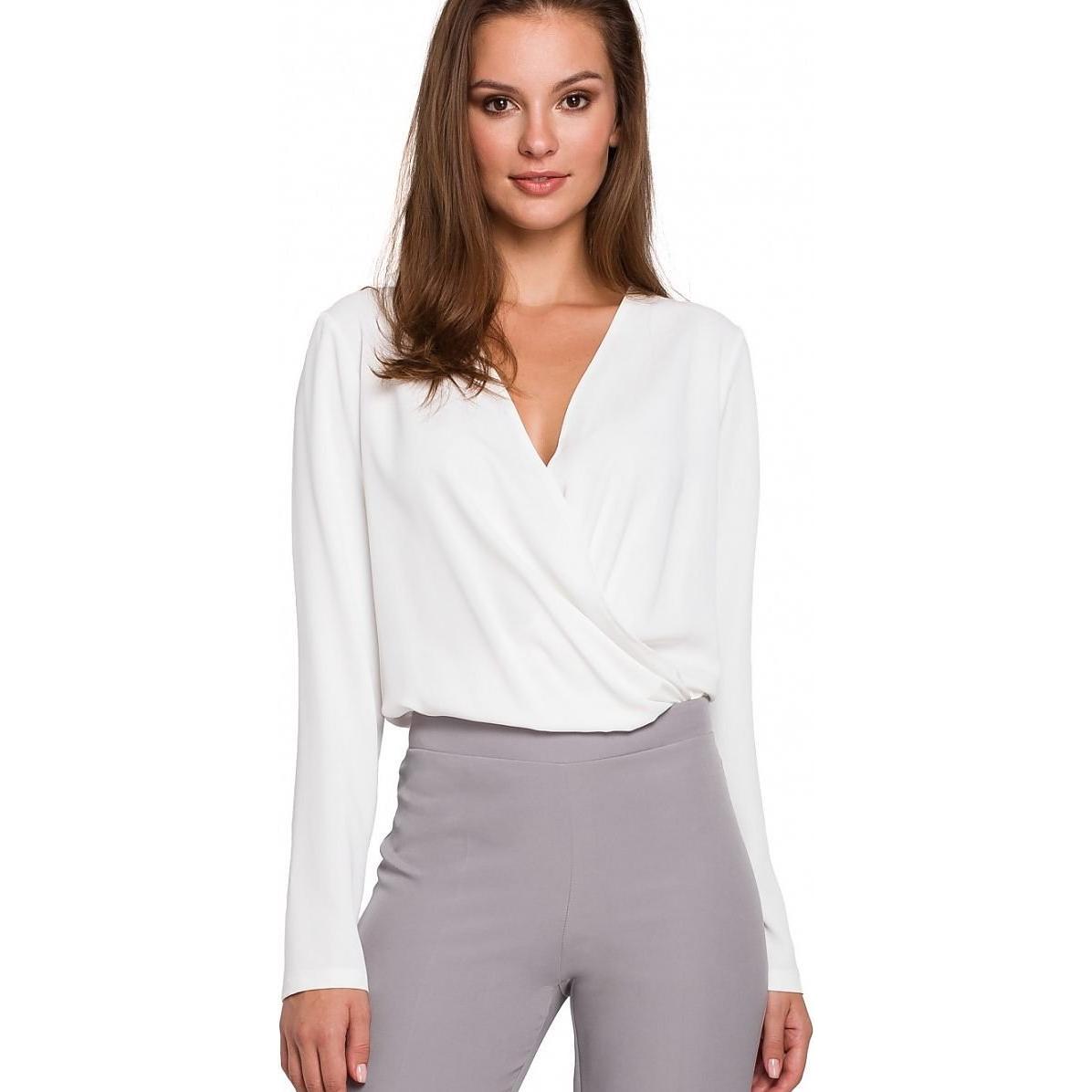 Makover, Bluse, Bluse, Beige, (L)