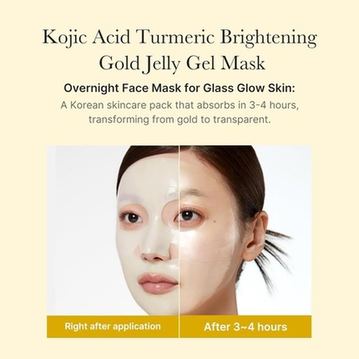 Actual product image Medicube Kojic Acid Turmeric Brightening Gold Jelly Gel Mask Overnight Face