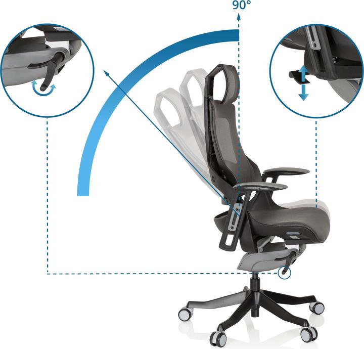 Actual product image Hjh Office SPEKTRE BLACK