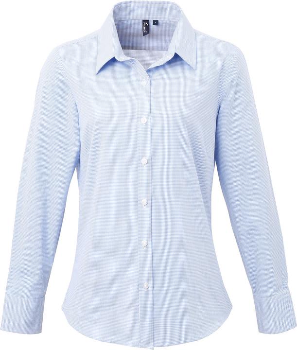 Produktbild Premier Mikro Karo Langarm Bluse (XXL)