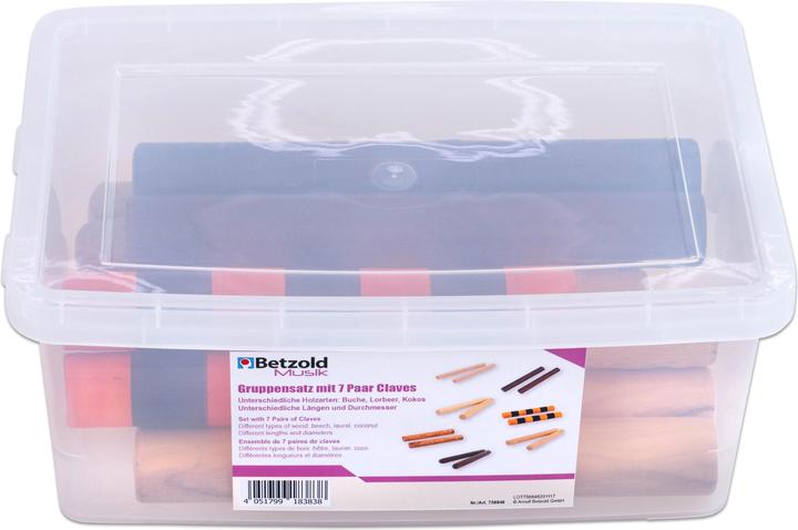 Immagine prodotto Betzold Musik Set di gruppo con 7 paia di clave (Legnetti)