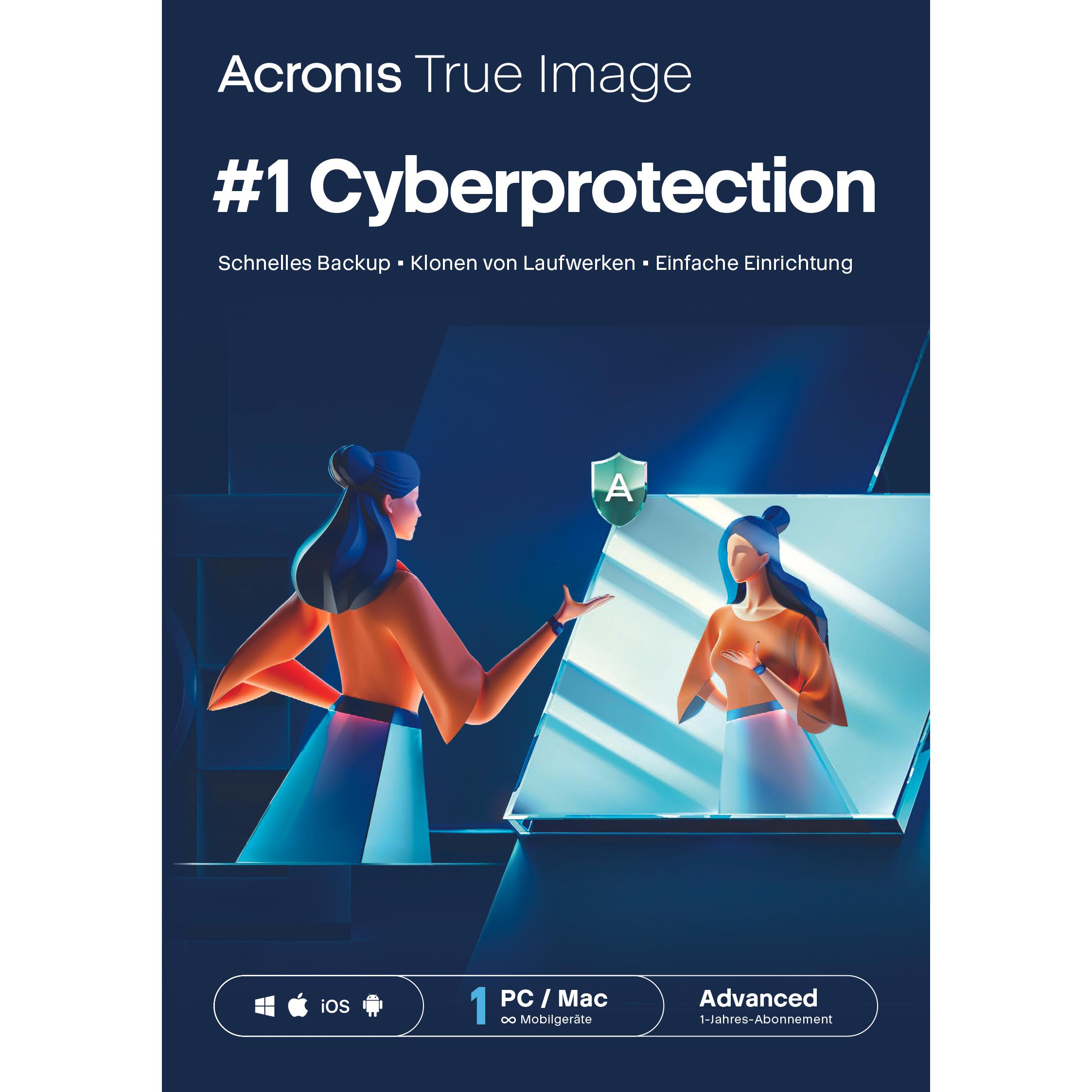 Acronis Cyber Protect Home Office Advanced für Windows & Mac OS & Android & iOS