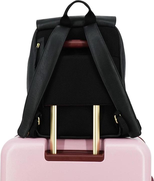 Produktbild Mosz Laptop -Rucksack / Arbeitsbeutel / Rucksack - Damen - 15 Zoll - Leder - Billy - Schwarz