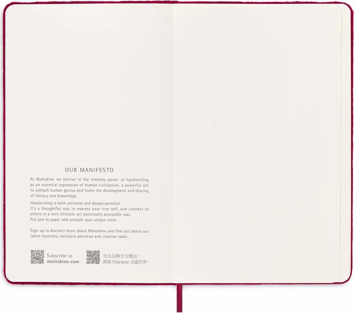 Image du produit Moleskine Carnets de notes VELVET (A5, Règle spéciale, Couverture rigide)