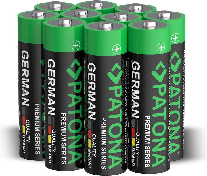 Patona Batteries Replacement Alkaline AA Mignon 10Pack (10 pcs, AA, 3000 mAh)