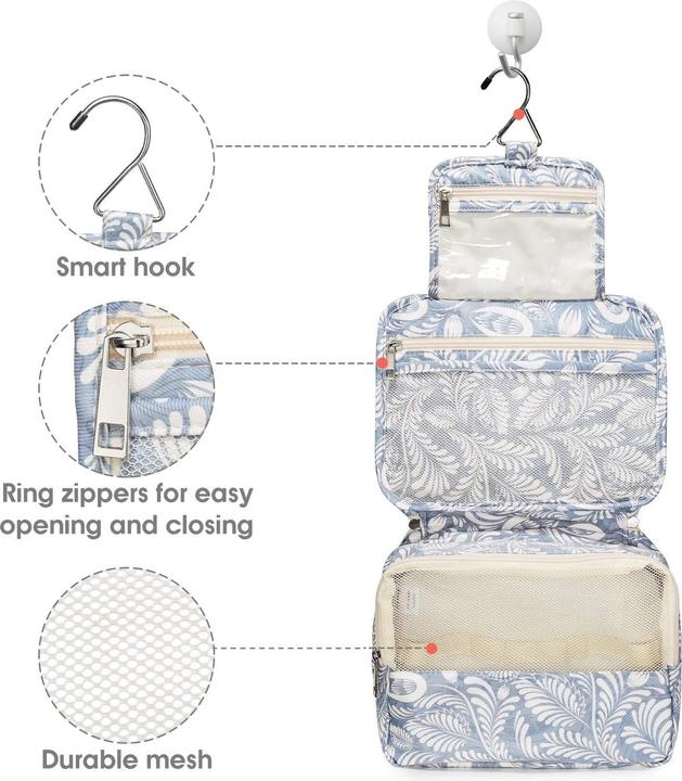 Produktbild Only-Bags.Store Kulturtasche zum Aufhängen Grosse Kulturbeutel mit Haken Waschbeutel