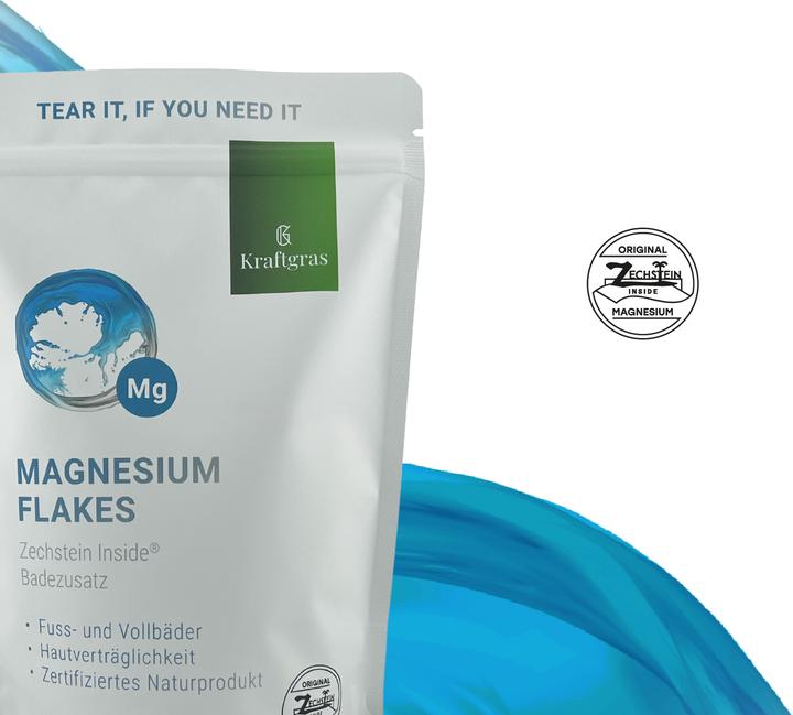 Actual product image Kraftgras Magnesium Flakes Zechstein Inside® (Bath salts)