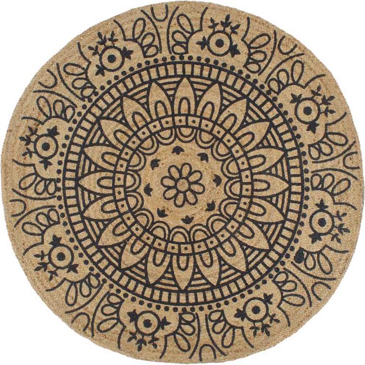 Natur und dunkelblaues Muster