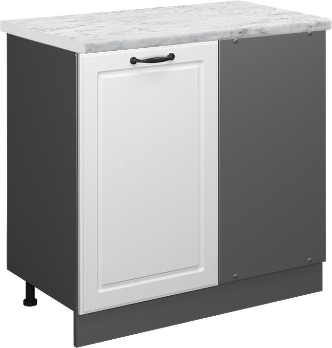 Anthrazit, Marble-Weiss, Weiss Landhaus