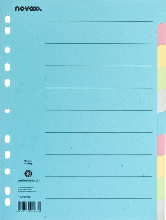 Image du produit Novooo Répertoire en carton coloré A4