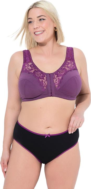 Actual product image Ulla Popken 5 Pack Contrast Trim Midi Briefs (46, 48, 5-pack)