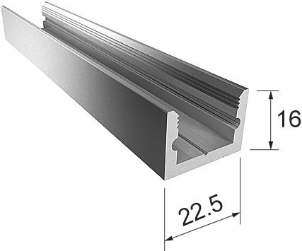 Vitris Vloer-wandprofiel Portavant 60/120