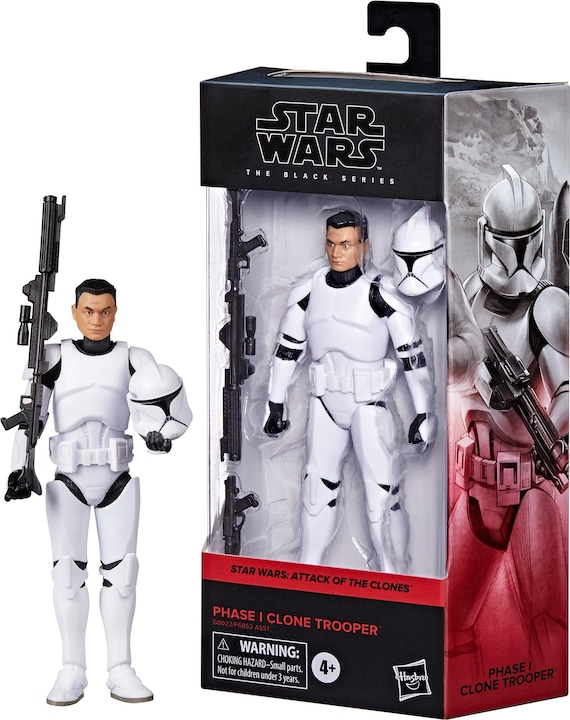 Productafbeelding Hasbro Star Wars Episode II Black Series beeldje Phase I Clone Trooper 15 cm