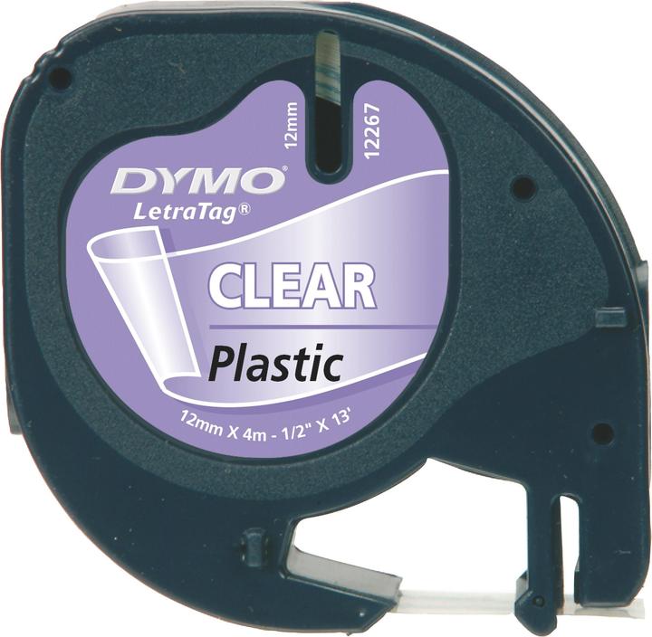 Dymo Ruban LetraTag (1.20 cm, Noir)