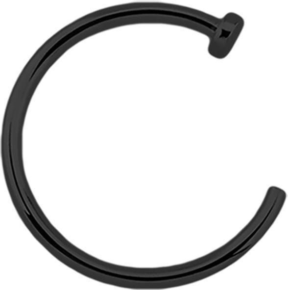 Immagine prodotto Star Piercing Anello nasale aperto nero (senza ottone, Acciaio chirurgico 316L)
