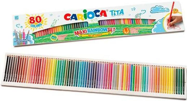 Image du produit Carioca Paquet de 80 crayons de couleur (80x)