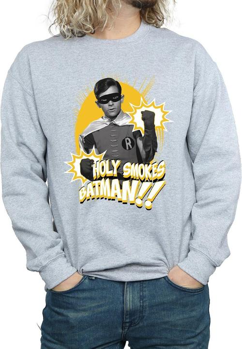 Image du produit - Sweat BATMAN TV SERIES ROBIN HOLY SMOKES - Homme (XXL)