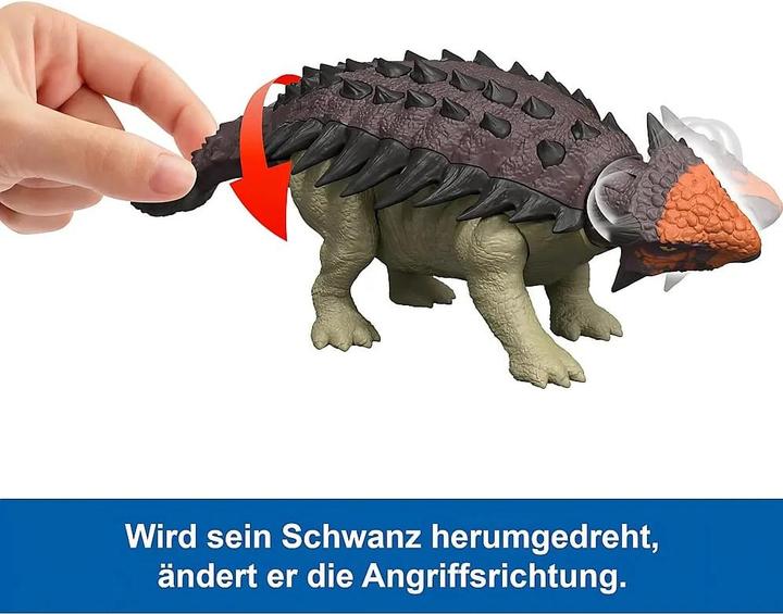 Actual product image Jurassic World Wild Roar Ankylosaurus