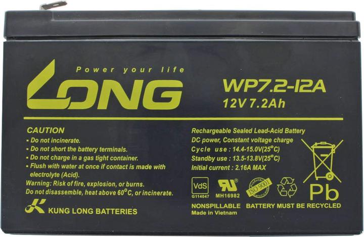 Produktbild Kung Long APC RBC17 Akku RBC2 als Nachbau Akku von AccuCell mit 12 Volt und 7,2Ah (12 V, 7.20 Ah)