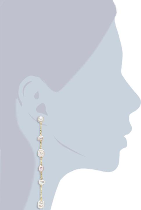 Image du produit Valero Pearls Femme argent sterling perles de culture d'eau douce or jaune - 24439 (Argent Sterling)