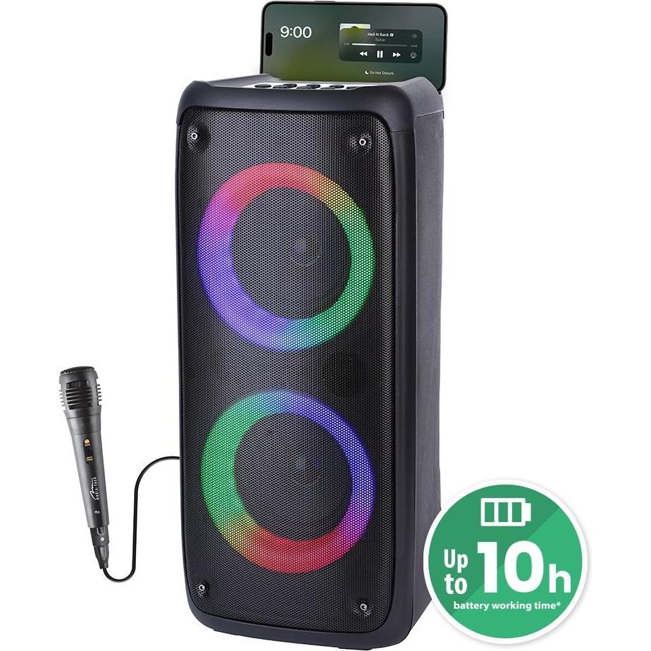 Media-Tech Głośnik Bluetooth Funbox Bt Mt3181 (10 h, Batteriebetrieb), Bluetooth Lautsprecher, Schwarz