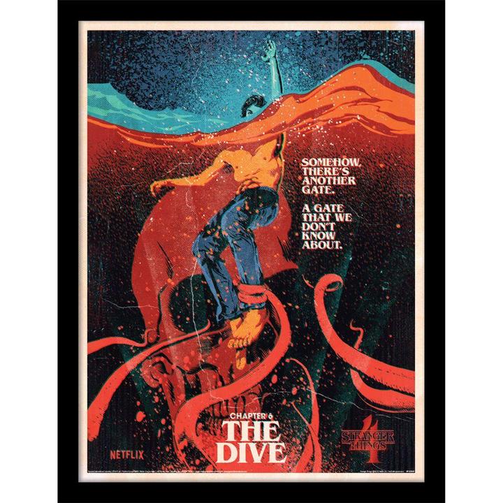 Image du produit Stranger Things Gerahmtes Poster Chapter 6 The Dive (30 x 40 cm)
