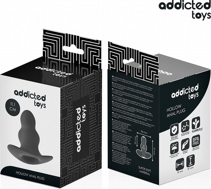 Actual product image Addicted toys - HOHL ANAL PLUG GRÃ–SSE L 11,1 CM