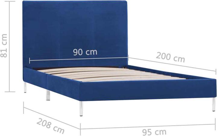 Actual product image vidaXL Bettgestell (90 x 200 cm)