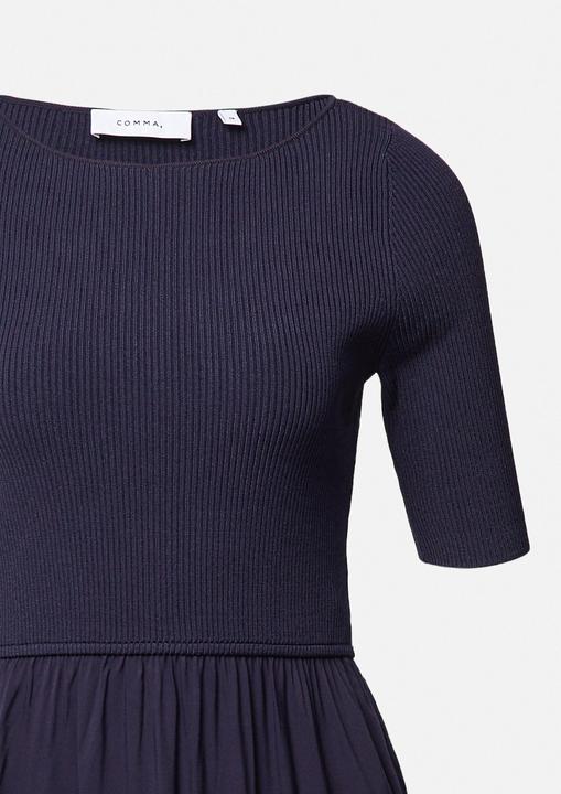 Produktbild Comma Midikleid im Materialmix und Eingrifftaschen (48)