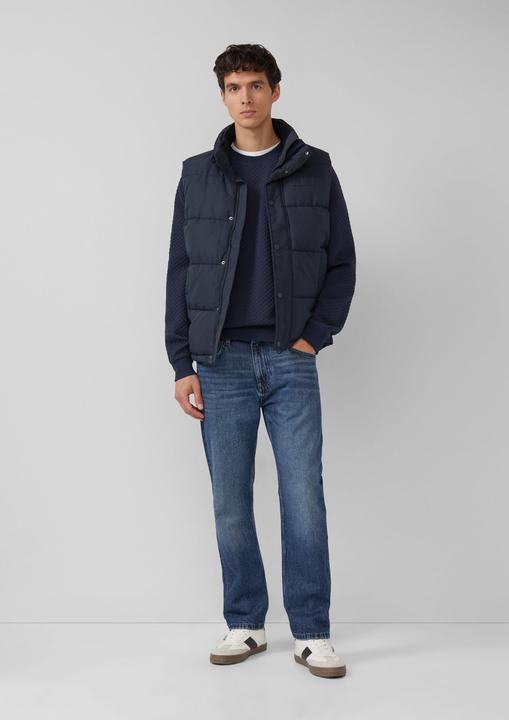 Produktbild s.Oliver Sweatshirt Strukturiertes Sweatshirt mit Crew Neck (M)