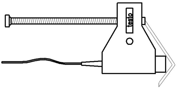 Actual product image Testo Pipe sensor 0602 4592