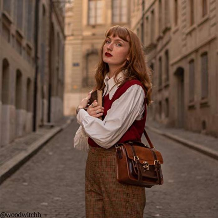 Produktbild Only-Bags.Store Vintage Umhängetasche Messenger Bag Handtasche (752 l)