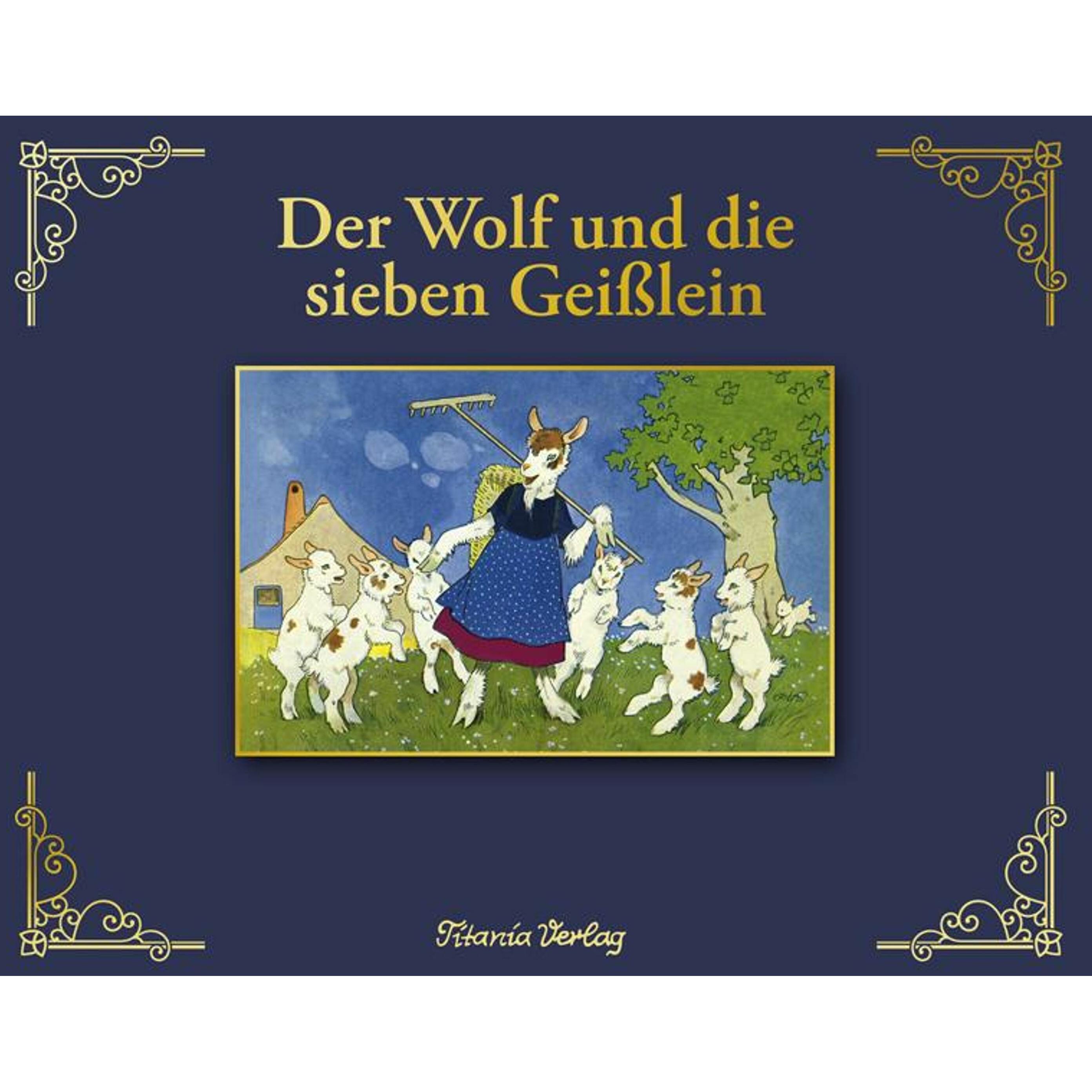 Thumbnail - Der Wolf und die sieben Geisslein, Kinderbücher von Wilhelm Grimm, Jacob Grimm