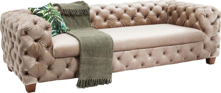 Produktbild Kare Design Sofa Desire Velvet Ecru 3-Sitzer (3-Sitzer)