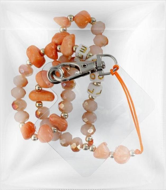 Immagine prodotto OEM Smart device LOVE pendant for the phone / cord length 44cm (22cm in the loop) / on hand - orange