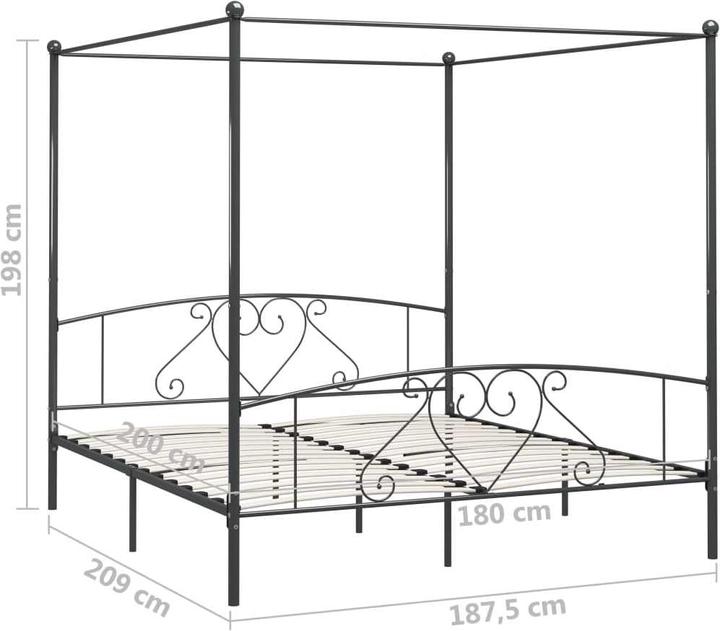 Produktbild vidaXL Bettgestell (180 x 200 cm)