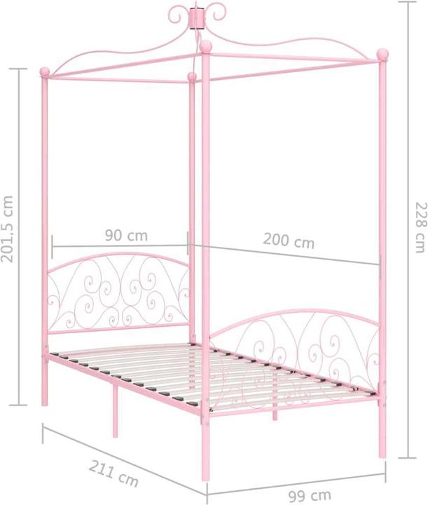 Image du produit vidaXL Bettgestell (90 x 200 cm)